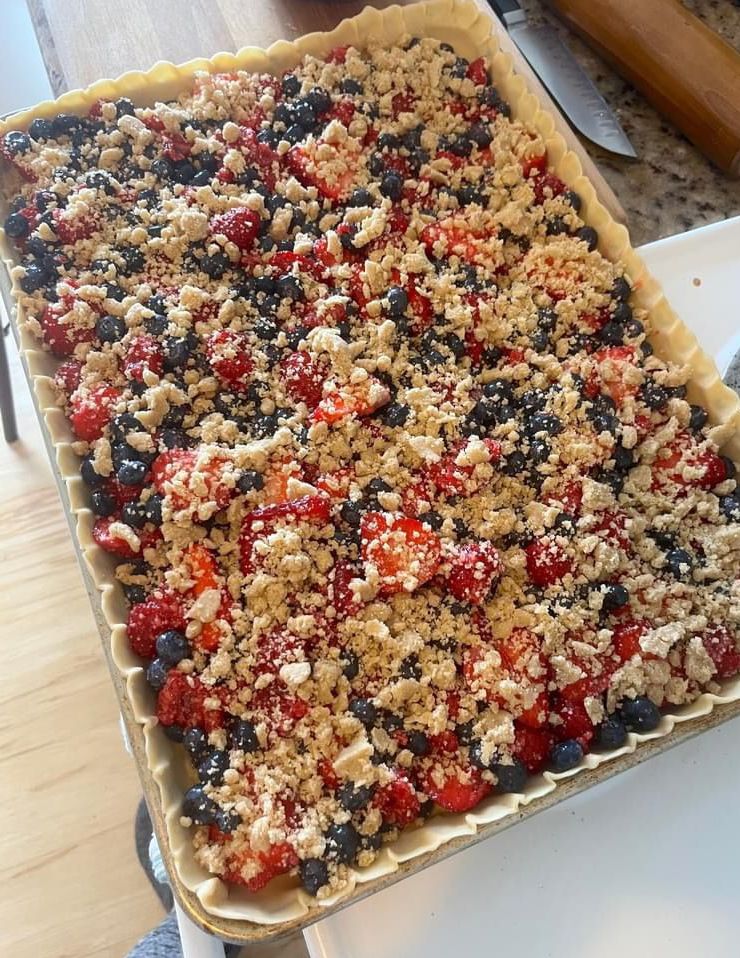 Mixed Berry Crumble Tart