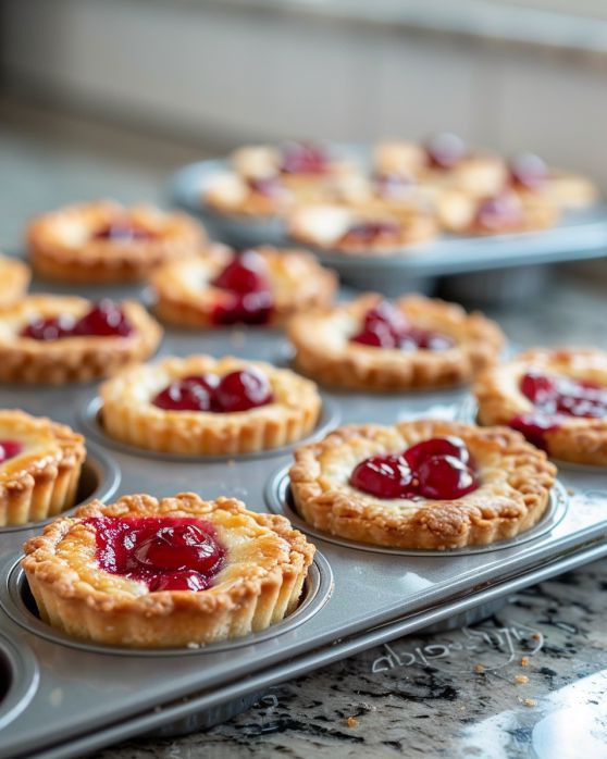 Mini Cherry Cheesecakes