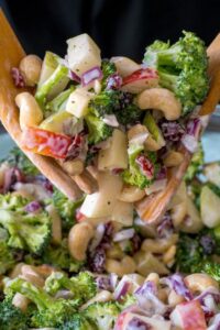 Broccoli Salad with Apples and Cashews Recipe