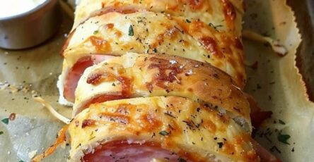 Savory Ham and Cheese Stuffed Bread