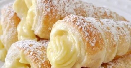 Delicious Homemade Cream Horns