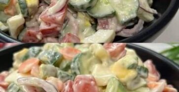 Fresh and Creamy Vegetable Salad