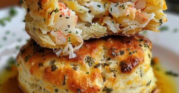 Scrumptious Crab Stuffed Cheddar Bay Biscuits