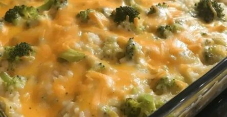 Cheesy Broccoli Rice Casserole