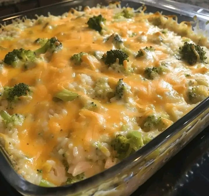 Cheesy Broccoli Rice Casserole