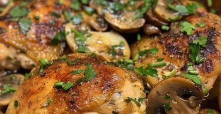 Savory Chicken with Mushrooms and Potatoes