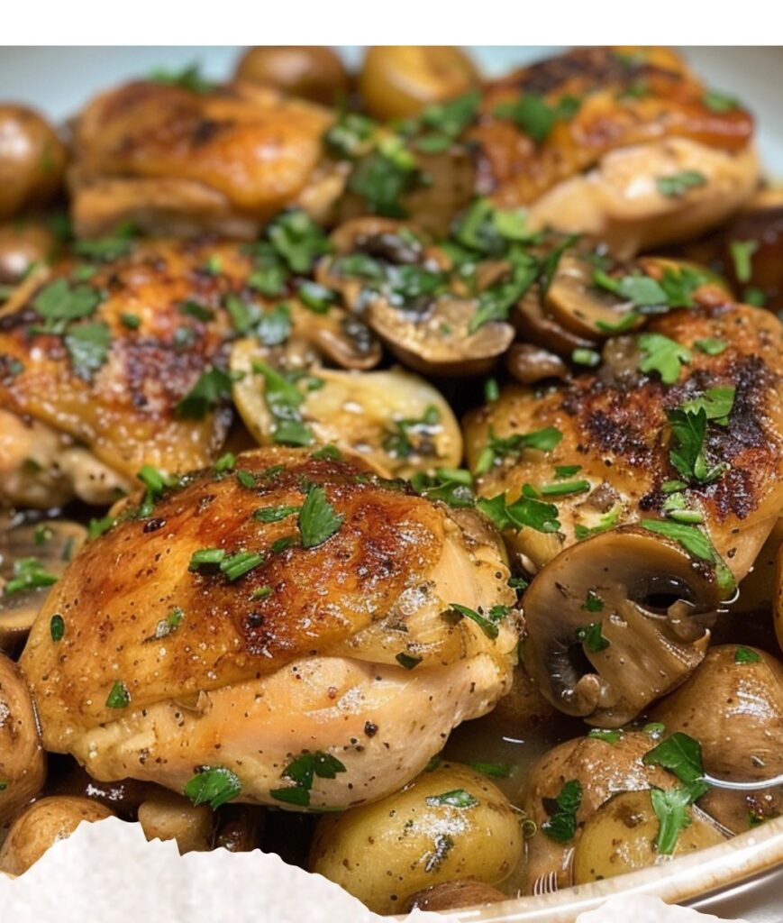 Savory Chicken with Mushrooms and Potatoes