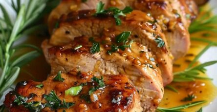 Honey Garlic Glazed Pork Tenderloin