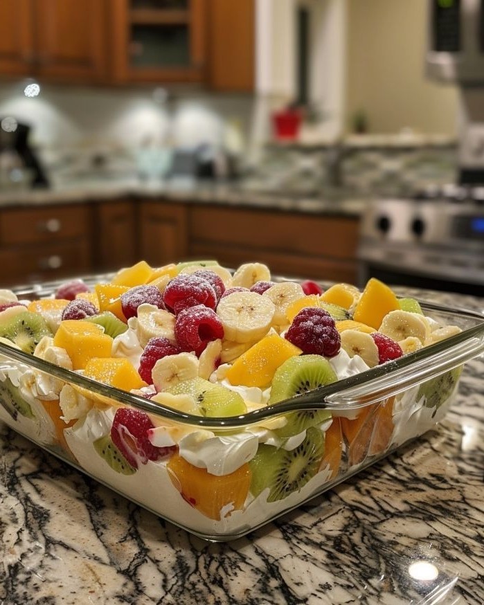 Creamy Layered Fruit Salad