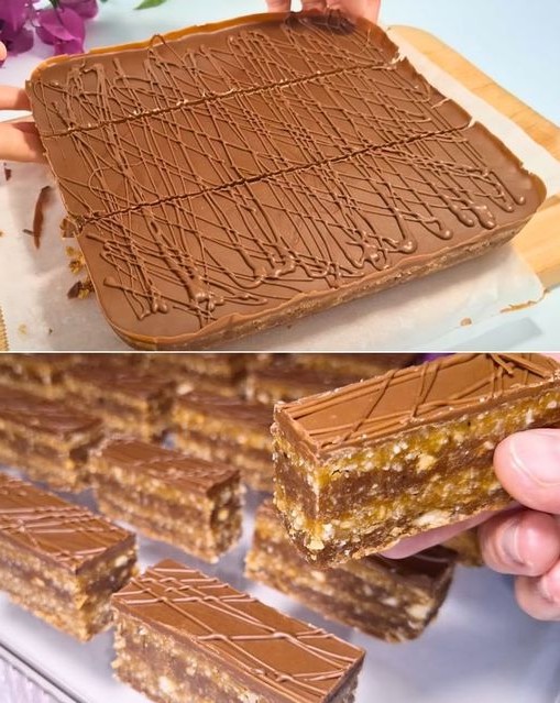 No-Bake Chocolate Caramel Slice Recipe