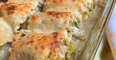 Chicken and Vegetable Lasagna Rolls