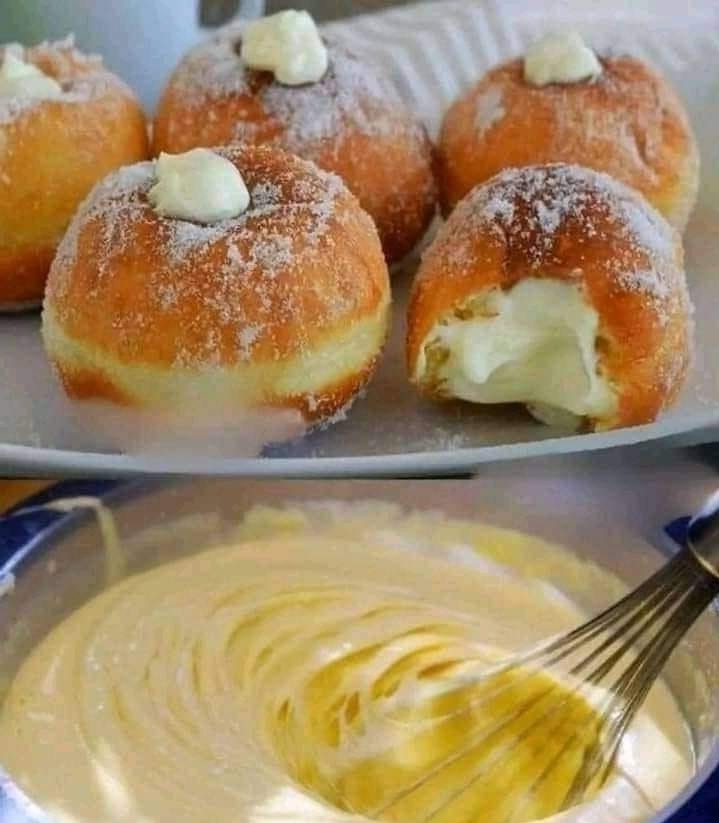 Cream-Filled Doughnuts