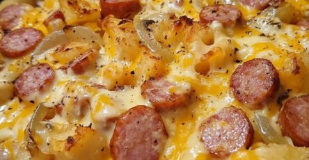 Cheesy Potato and Sausage Bake