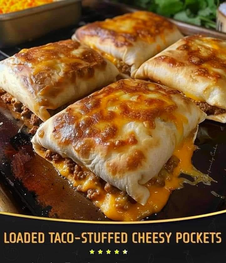 Loaded Taco-Stuffed Cheesy Pockets