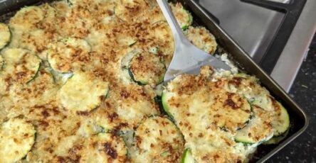 Cheesy Scalloped Zucchini