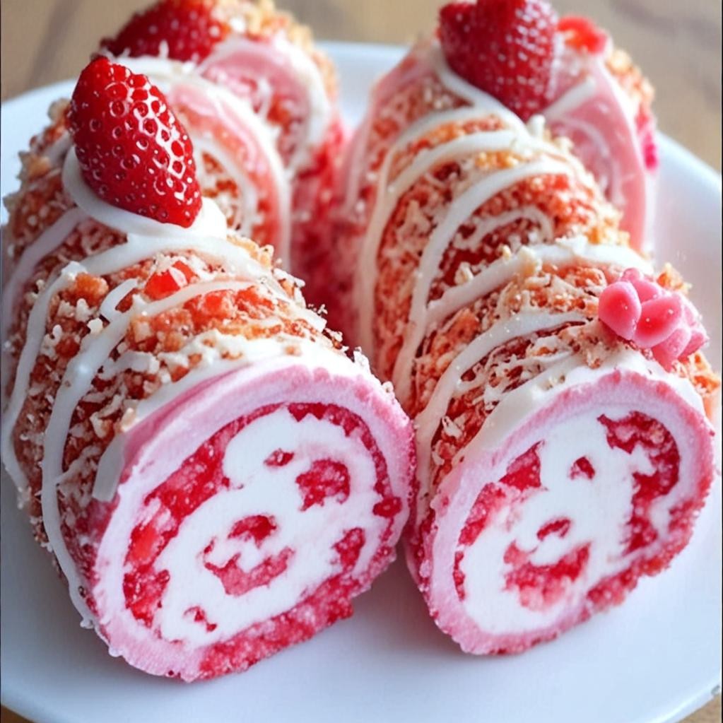 The Strawberry Roll Cake