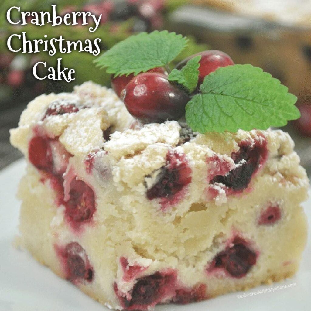 Cranberry Christmas Cake