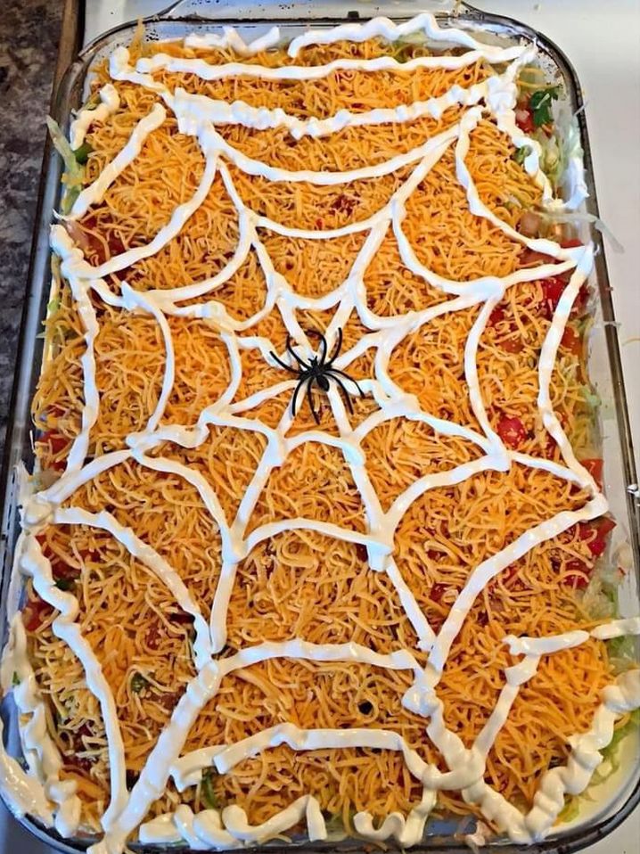 Spooky Taco Dip: A Perfect Halloween Party Treat