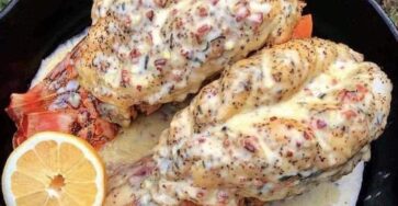 Cheesy Stuffed Lobster Tails