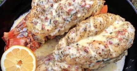 Cheesy Stuffed Lobster Tails