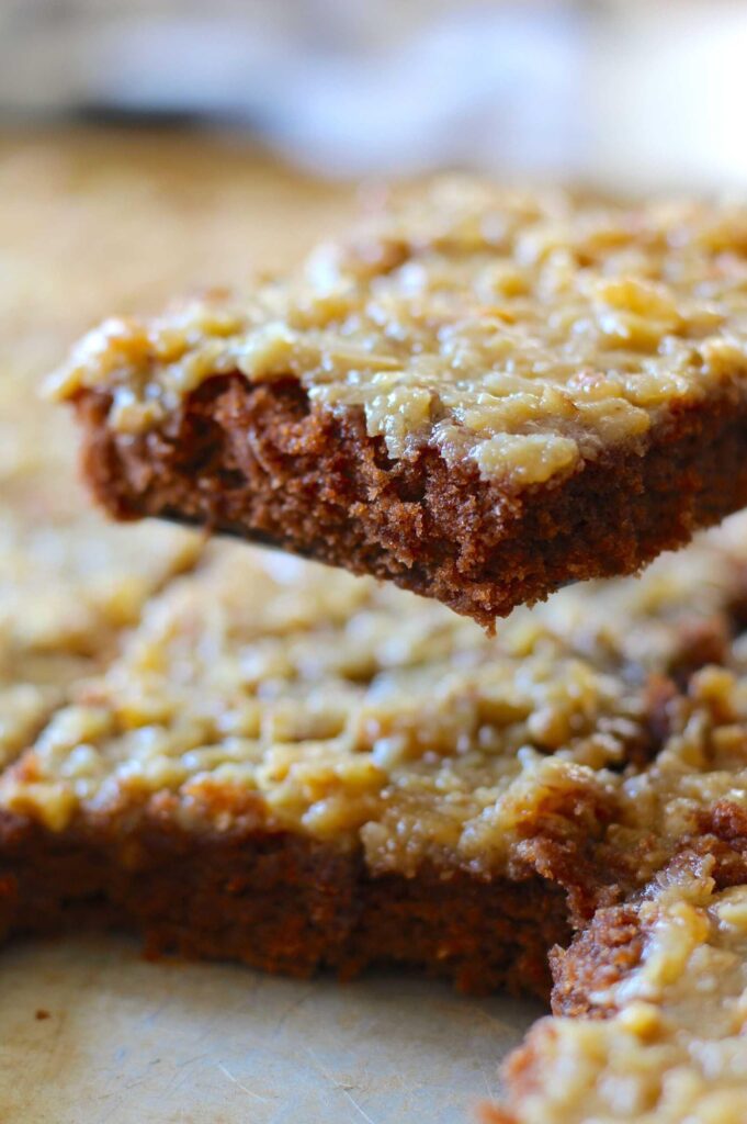 German Chocolate Cake Bars