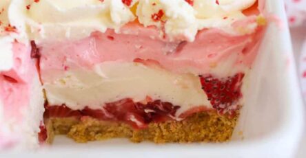 Strawberry Cream Layered Dessert