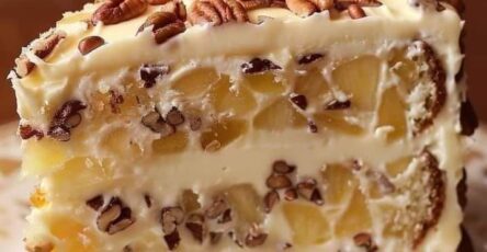 Pineapple Pecan Layer Cake