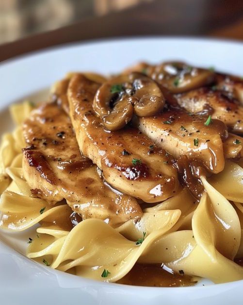 Chicken Marsala with Pasta