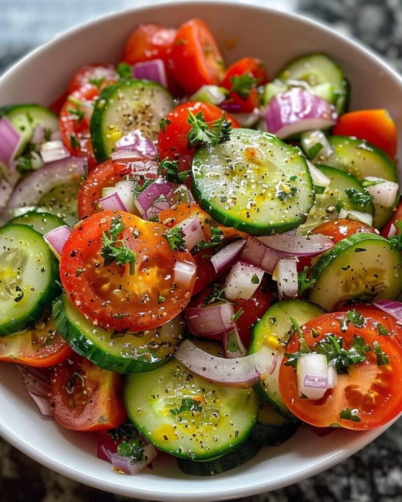 Greek Cucumber and Tomato Salad