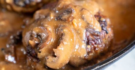 Salisbury Steak with Mushroom and Onion Gravy