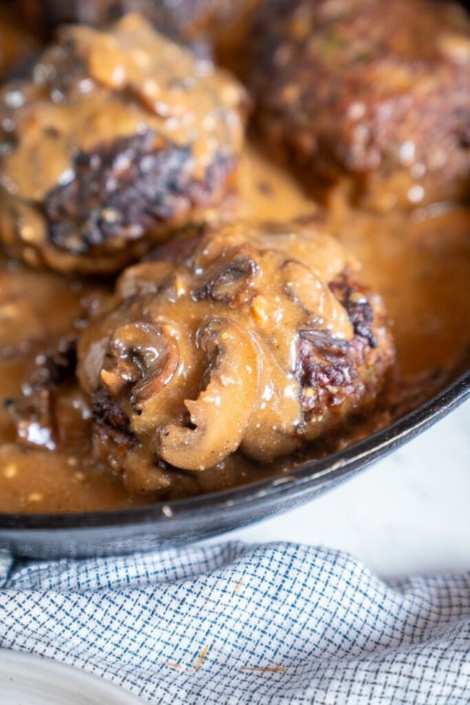 Salisbury Steak with Mushroom and Onion Gravy