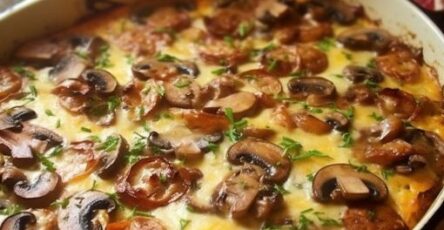 Mushroom and Sausage Casserole