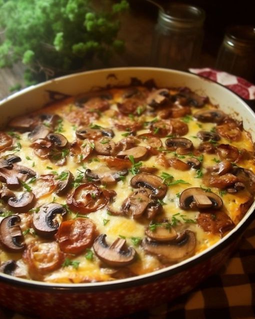 Mushroom and Sausage Casserole