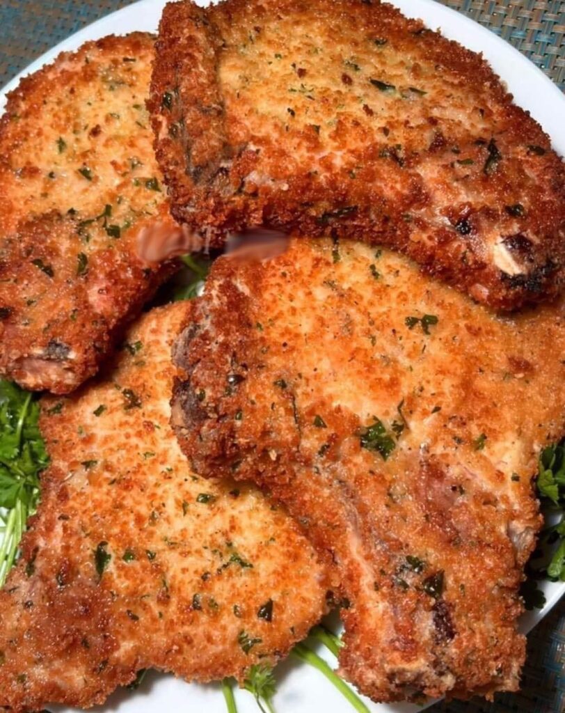 Parmesan Baked Pork Chops