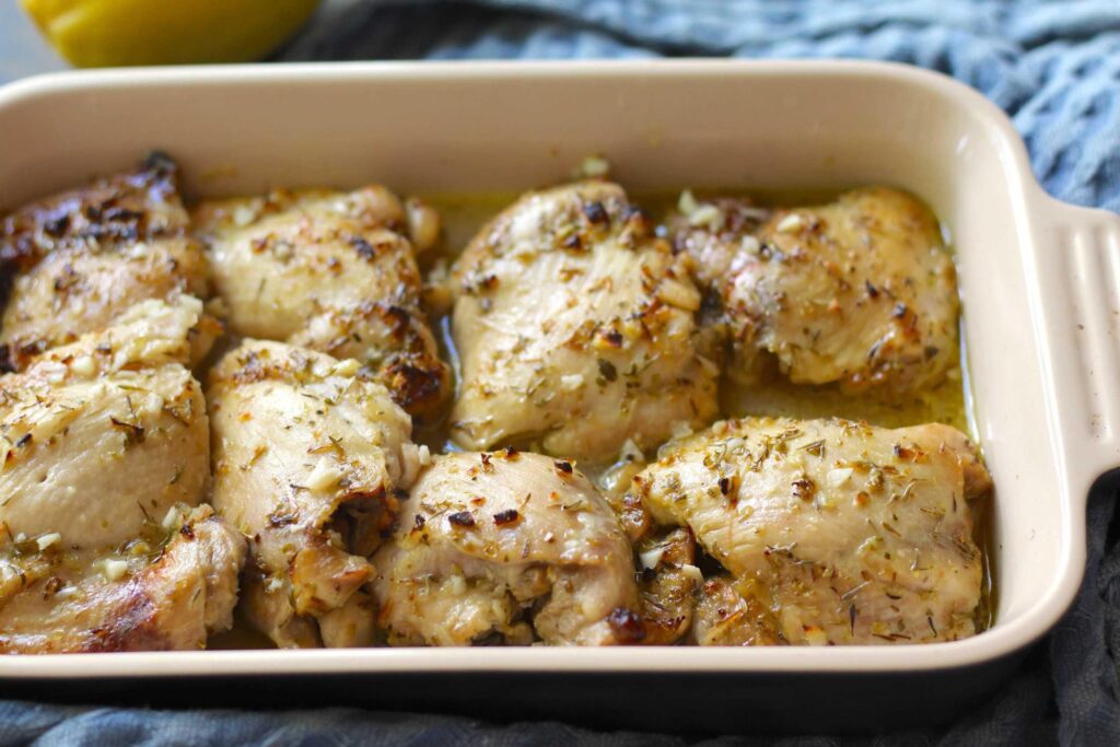 Baked Herb Chicken Thighs