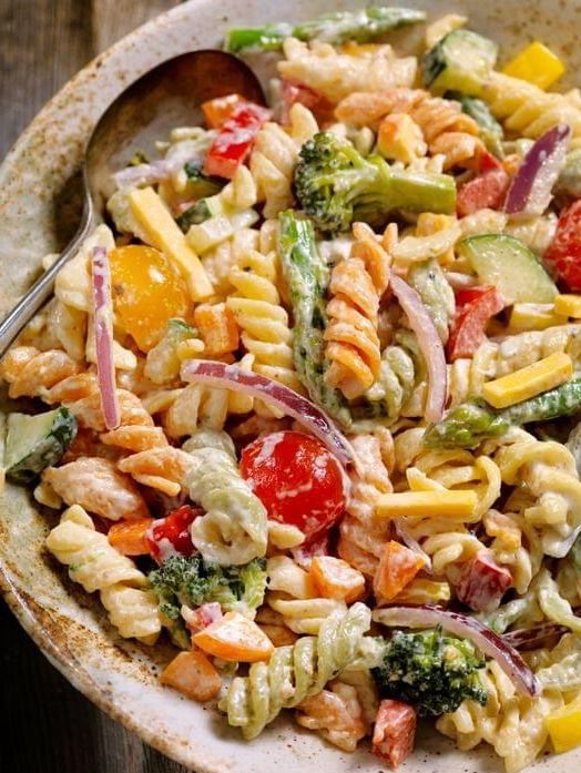 Creamy Vegetable Pasta Salad