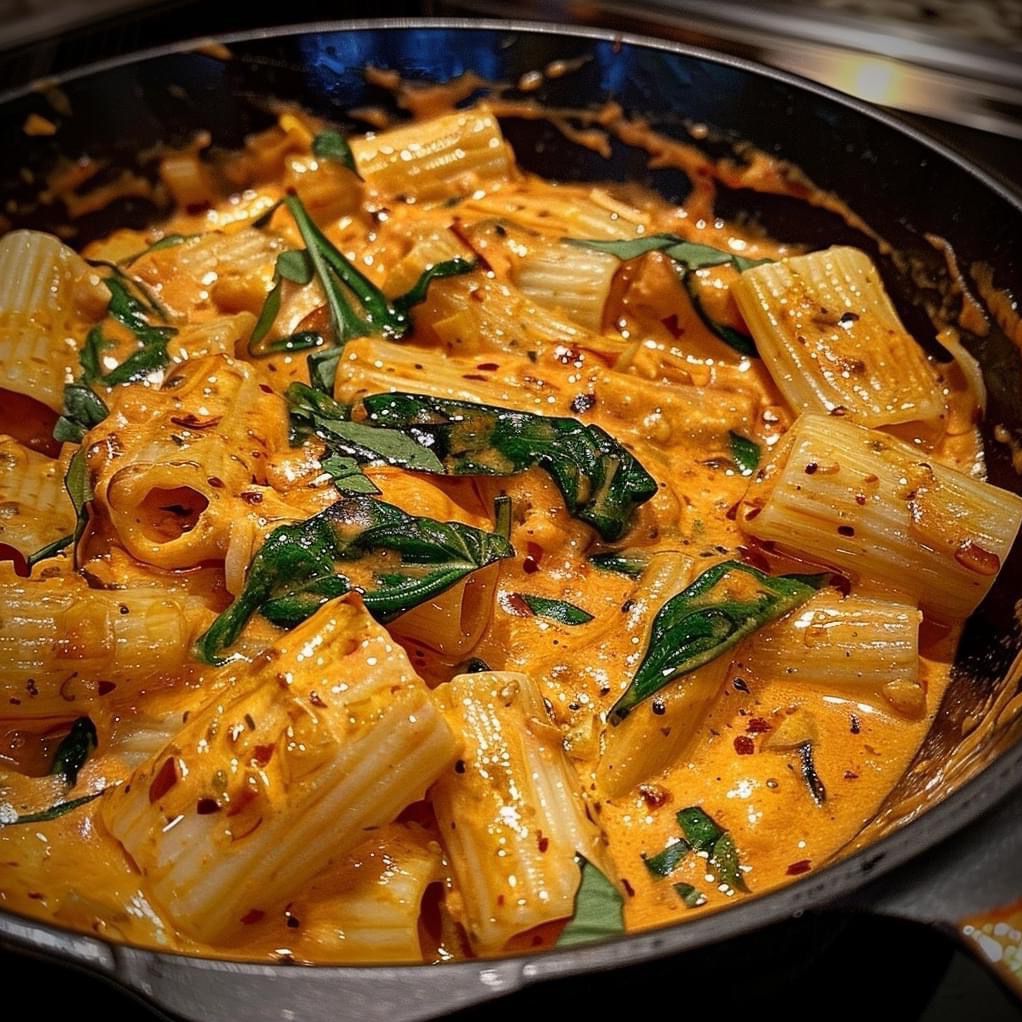 Creamy Tomato and Spinach Pasta