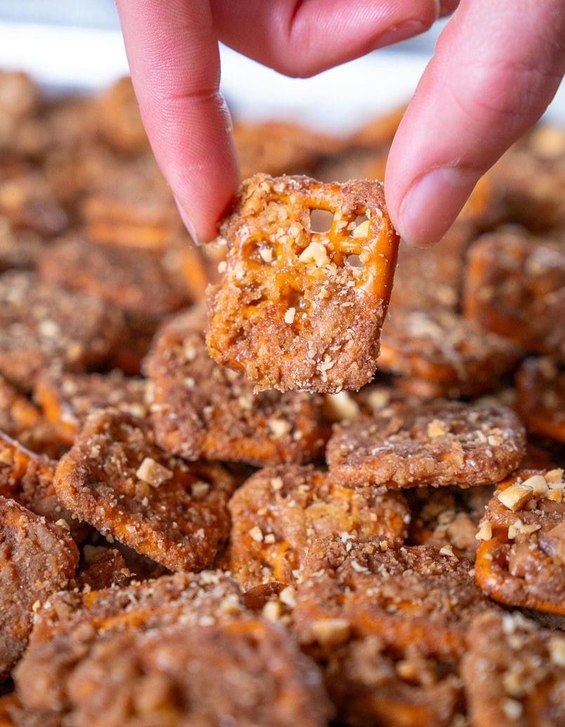 Sweet and Savory Caramelized Pretzel Bites