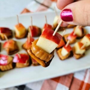 Caramel Apple Pretzel Bites