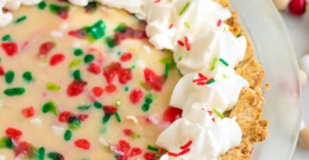 Christmas Sugar Cream Pie