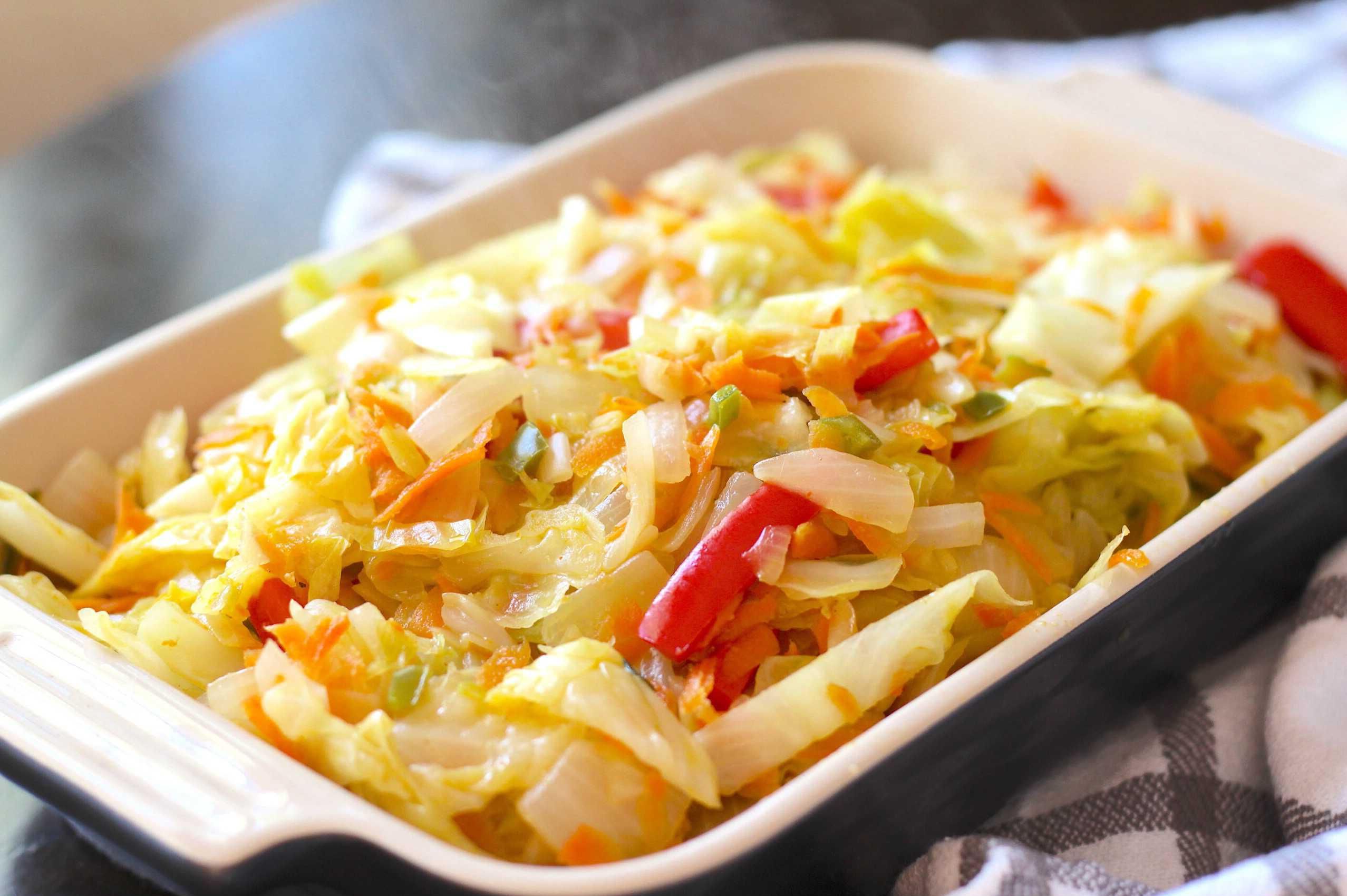 Jamaican Steamed Cabbage