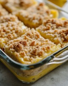 Making Lemon Crumb Bars