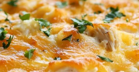 Cheesy Angel Chicken and Rice Casserole Recipe