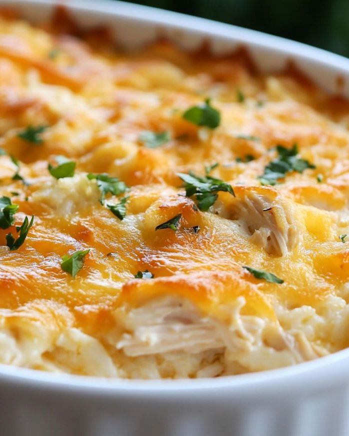 Cheesy Angel Chicken and Rice Casserole Recipe - My Recipes