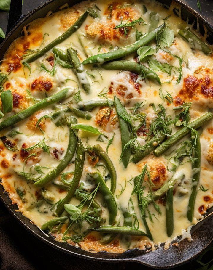 Mozzarella And Green Bean Casserole