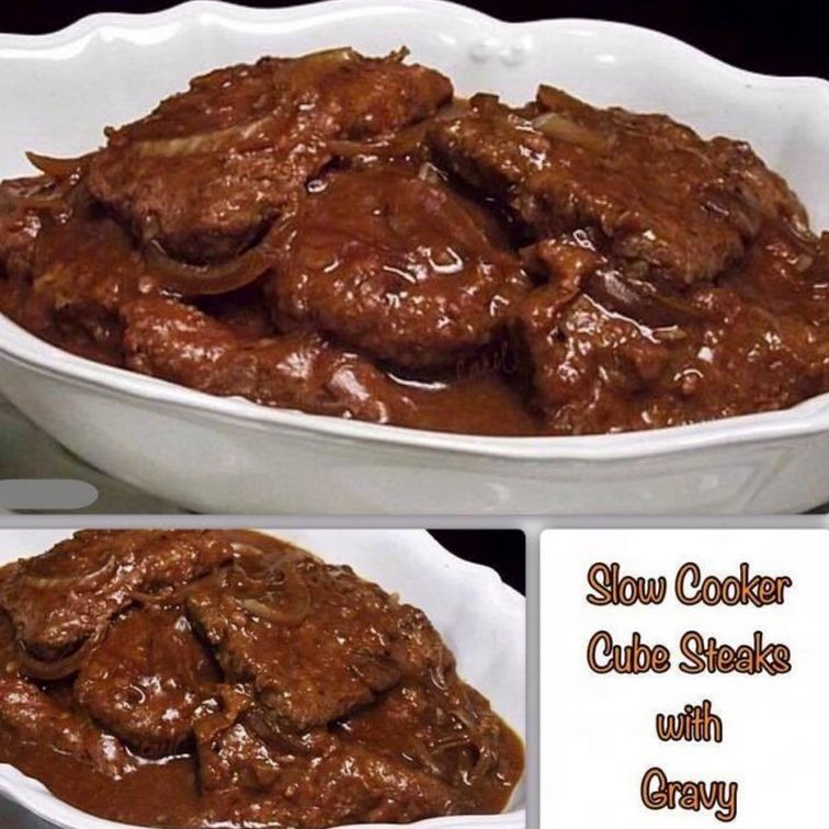 Slow Cooker Cube Steaks with Gravy