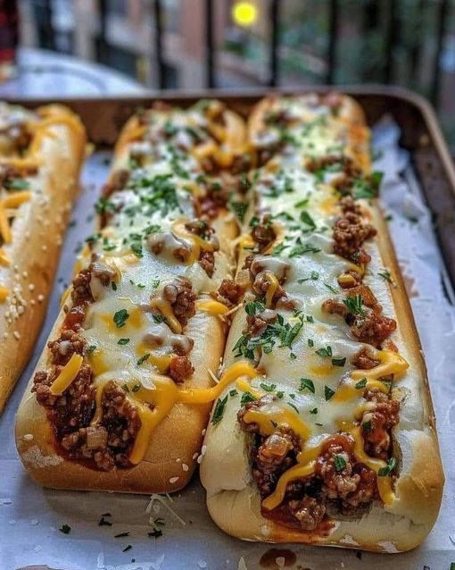 Garlic Bread Sloppy Joes