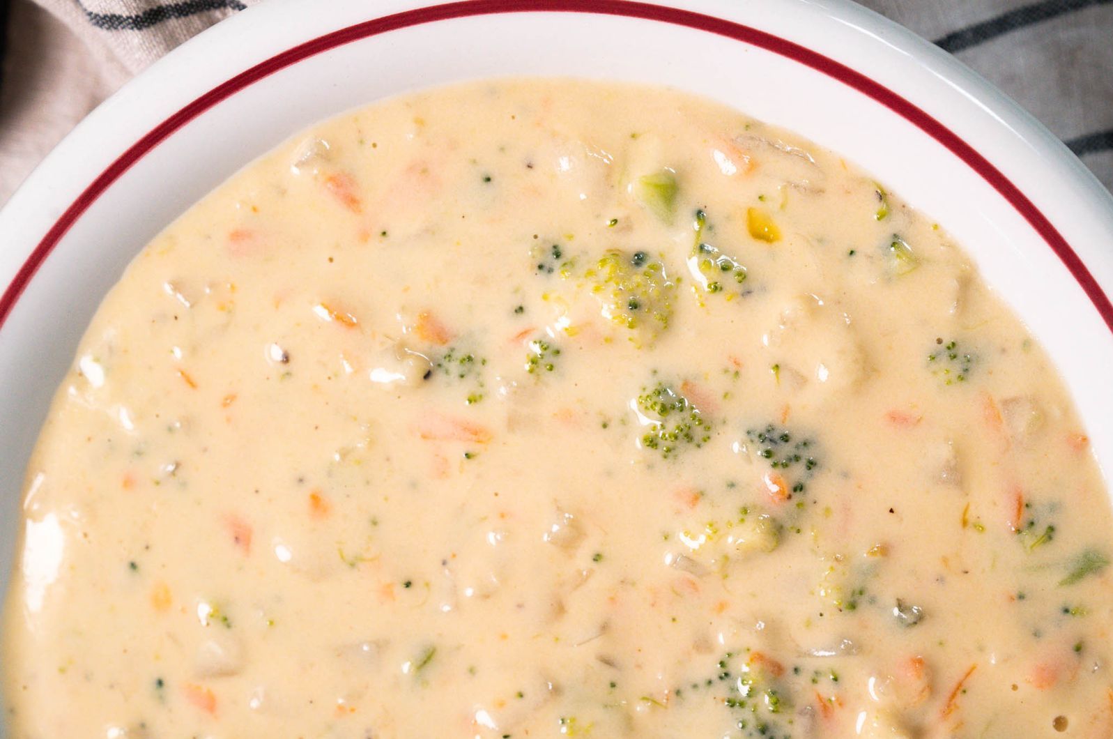 Broccoli Cauliflower Cheese Soup