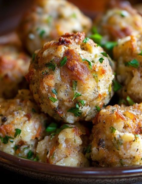 Turkey stuffing balls