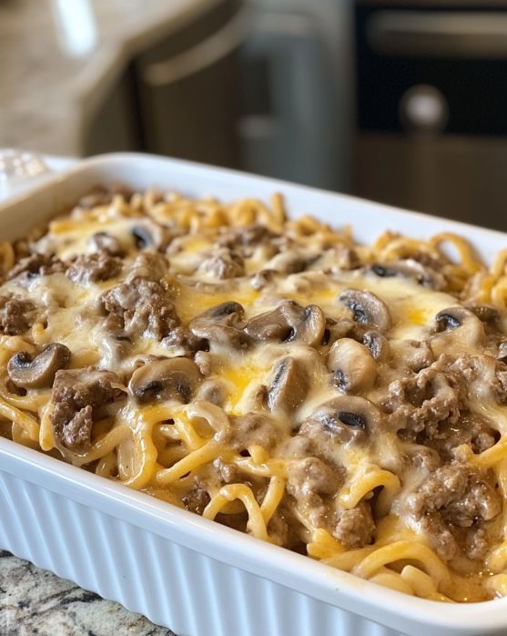 Beef Tetrazzini Casserole